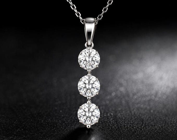0.60 Carat Lab Grown Classic Pendant - Anniversary Gift for Her