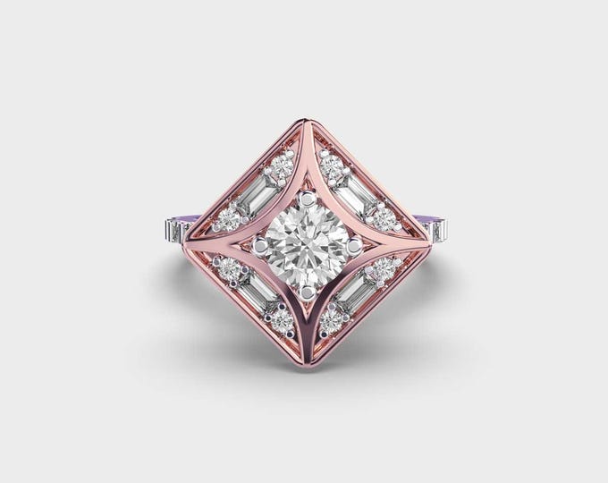 0.50 Carat Lab Grown Diamond Multi Stone Ring - Birthday /Gift For her/ Anniversary Gift