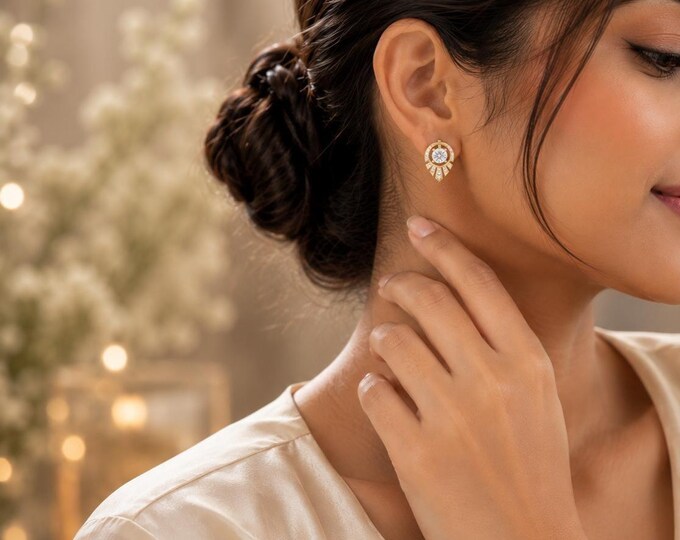 Luxury 1.40 CT Lab Grown Diamond Hoops | Convertible Earrings | Birthday Gift