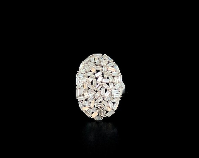 Brilliant 1.50 Carat Lab Grown Diamond Ring, 14K White Gold Design