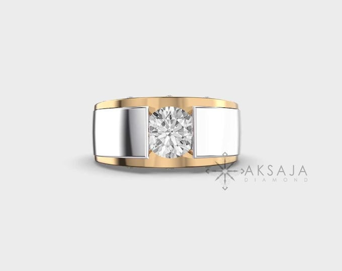 Lab Diamond Solitaire Engagement Ring