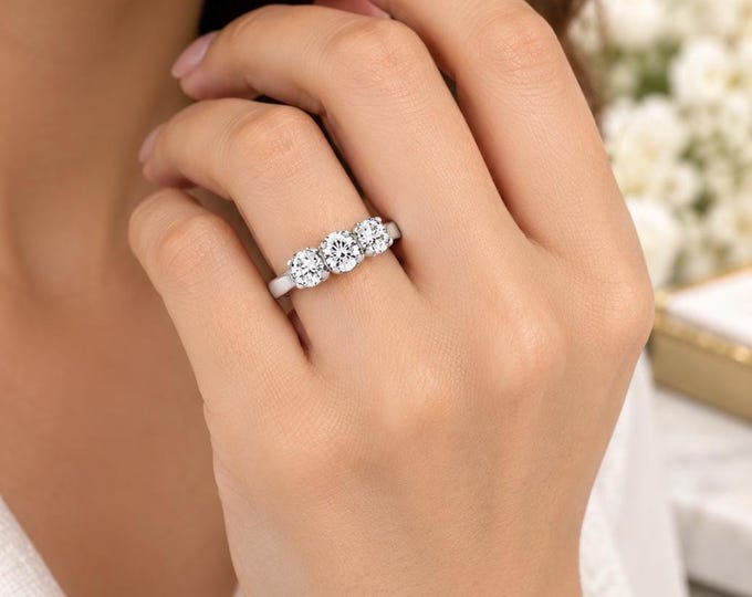 Half Bezel Set Vintage Style Diamond Wedding Band | Lab Grown Anniversary Ring