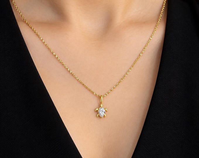 Animal Fancy Moissanite Diamond Pendant |  Gift for Her