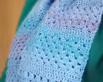 Cosy Granny Scarf Crochet Pattern: Beginner Winter Scarf (PDF Download)