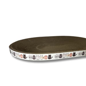 Chaise longue en carton ondulé à gratter pour grands chats