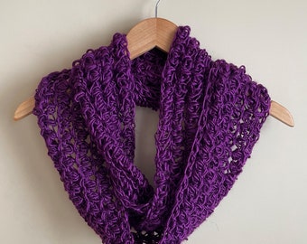 Purple Infinity Scarf