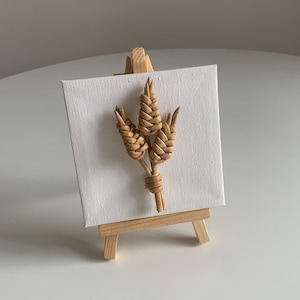 Wheat Spike Brooch Handmade Natural Fiber Brooch Unique Boho Jewelry Stylish Accessory Perfect Gift for Her Nature Inspired Decor