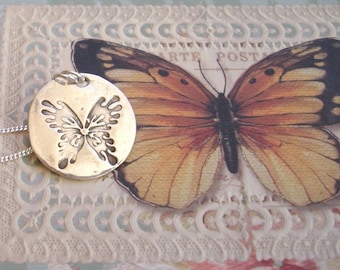 The Butterfly "A symbol of rebirth" - Fine Silver "READY TO SHIP"