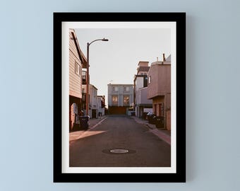 Hermosa Beach Fotografie Druck: Kalifornien Küstenwand Kunst