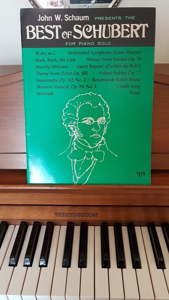 John W Schaum Presents Best Of Schubert Piano Music Piano Lessons - 