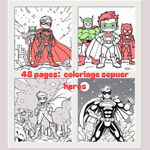 superhero coloring pages, kids coloring book, kids activity