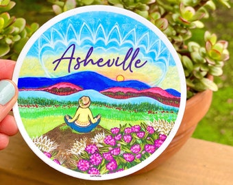 Sunset Asheville Sticker