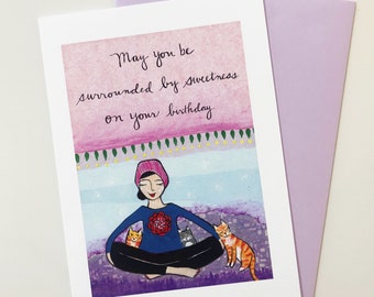 Greeting Card : Surrounded by Sweetness
