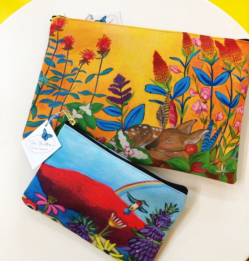 Gentle Sunrise Large Accessory Pouch