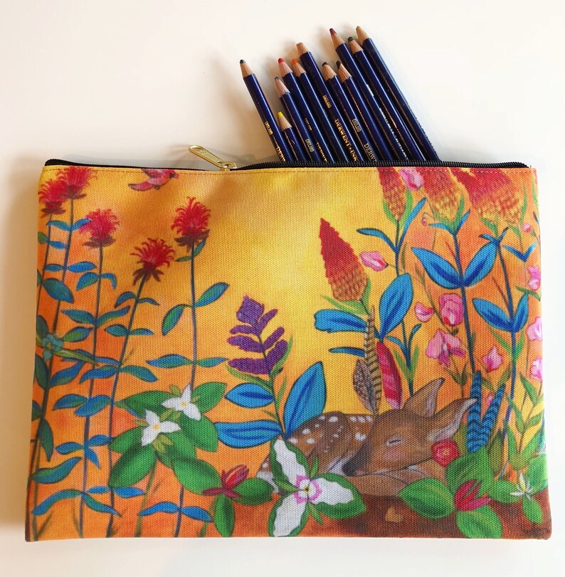 Gentle Sunrise Large Accessory Pouch