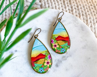 Space for Stillness - Teardrop Earrings