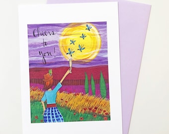Greeting Card : Cheers to you!