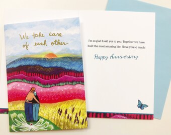 Greeting Card : Happy Anniversary