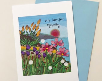 Greeting Card : With Heartfelt Sympathy