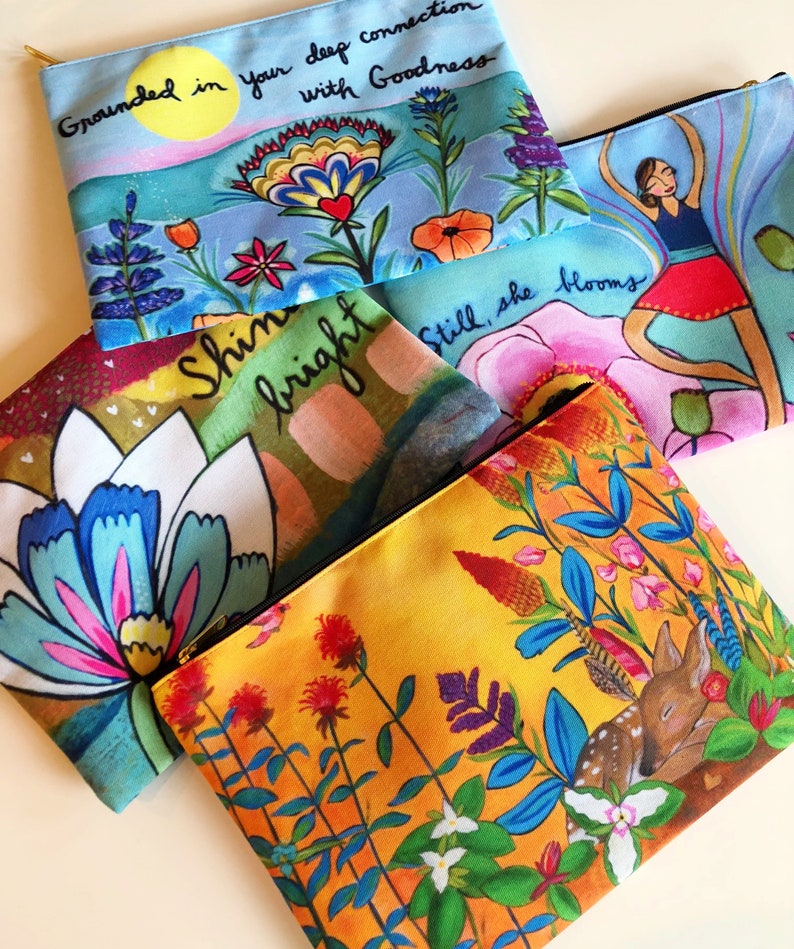 Gentle Sunrise Large Accessory Pouch