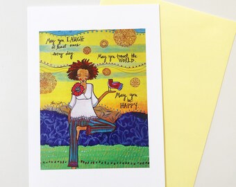 Greeting Card : May You Travel the World