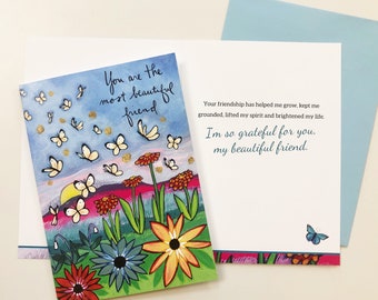 Greeting Card : Grateful Friendship