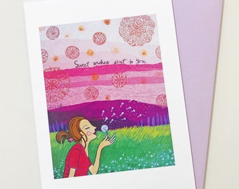 Greeting Card : Sweet Wishes