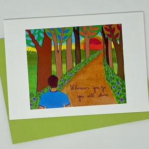 NEW Greeting Card Blank Inside : Wherever You Go
