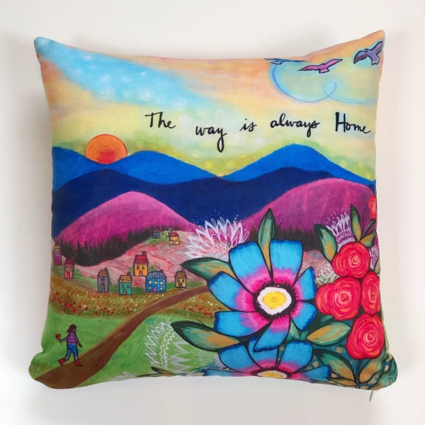 Pillow : The Way Home 16x16