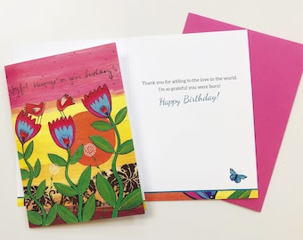 Greeting Card : Birthday Blessings