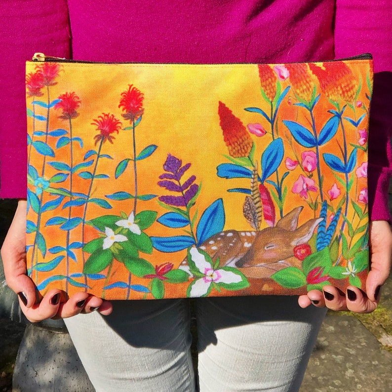 Gentle Sunrise Large Accessory Pouch