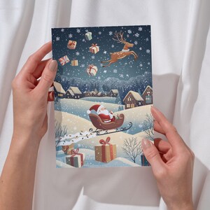 14 DIGITAL Vintage Christmas Postcards - Digital Collage Sheet Download