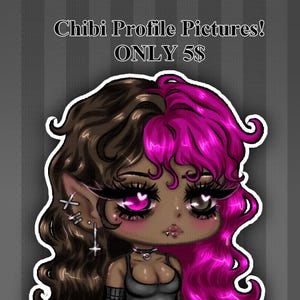 Aangepast chibi-pictogram | Gepersonaliseerde chibi-ppb | Aangepast portret | Commissie Chibi | Chibi Twitch-pictogram | Chibi Social Media Avatar Youtube