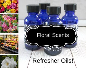 Floral Fragrances Refresher Oil, 1oz, For Aroma beads, wax melts, lightbulb rings and more, concentrated fragrance, home scenting oil