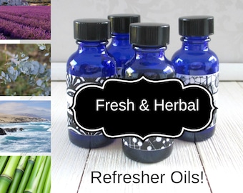 Fresh & Herbal Refresher Scenting Oil, 1oz, For Aroma beads, wax melts, lightbulb rings and more, concentrated fragrance, home fragrance oil