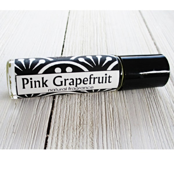 Pink Grapefruit Perfume, Choice of 1/3oz roll on or 4oz body spray, warm citrus body oil, concentrated realistic fragrance