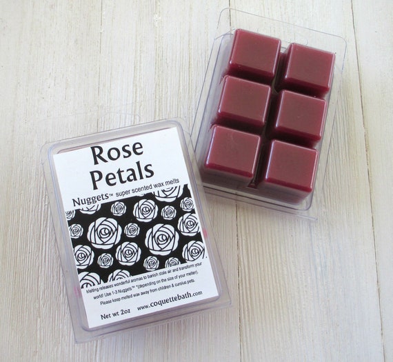  Scented Wax Melts, Rose Petals Scent, STRONGLY SCENTED WAX  MELTS, Wax Melts Wax Cubes Strong Scent, HANDMADE, Candle Melts Wax Cubes, USA Made