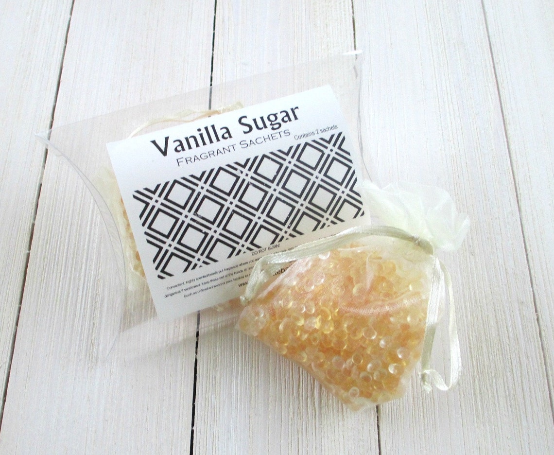 Vanilla Sugar Sachets Aroma Beads 2pc Package Highly Etsy
