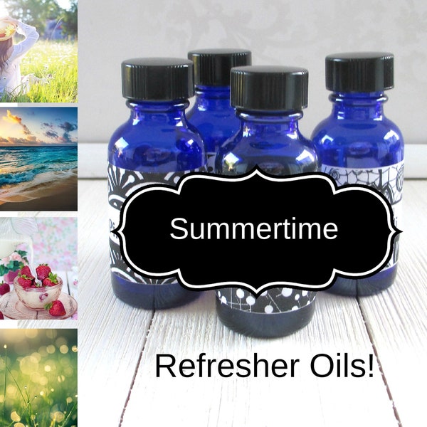 Summertime Fragrances, Refresher Scenting Oil, 1oz, For Aroma beads, wax melts,  and more, concentrated fragrance, home scenting oil