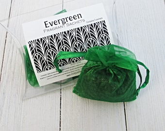 Evergreen Sachets, 2pc set, Aroma beads, LAST CALL, fresh forest fragrance for car, home, luggage