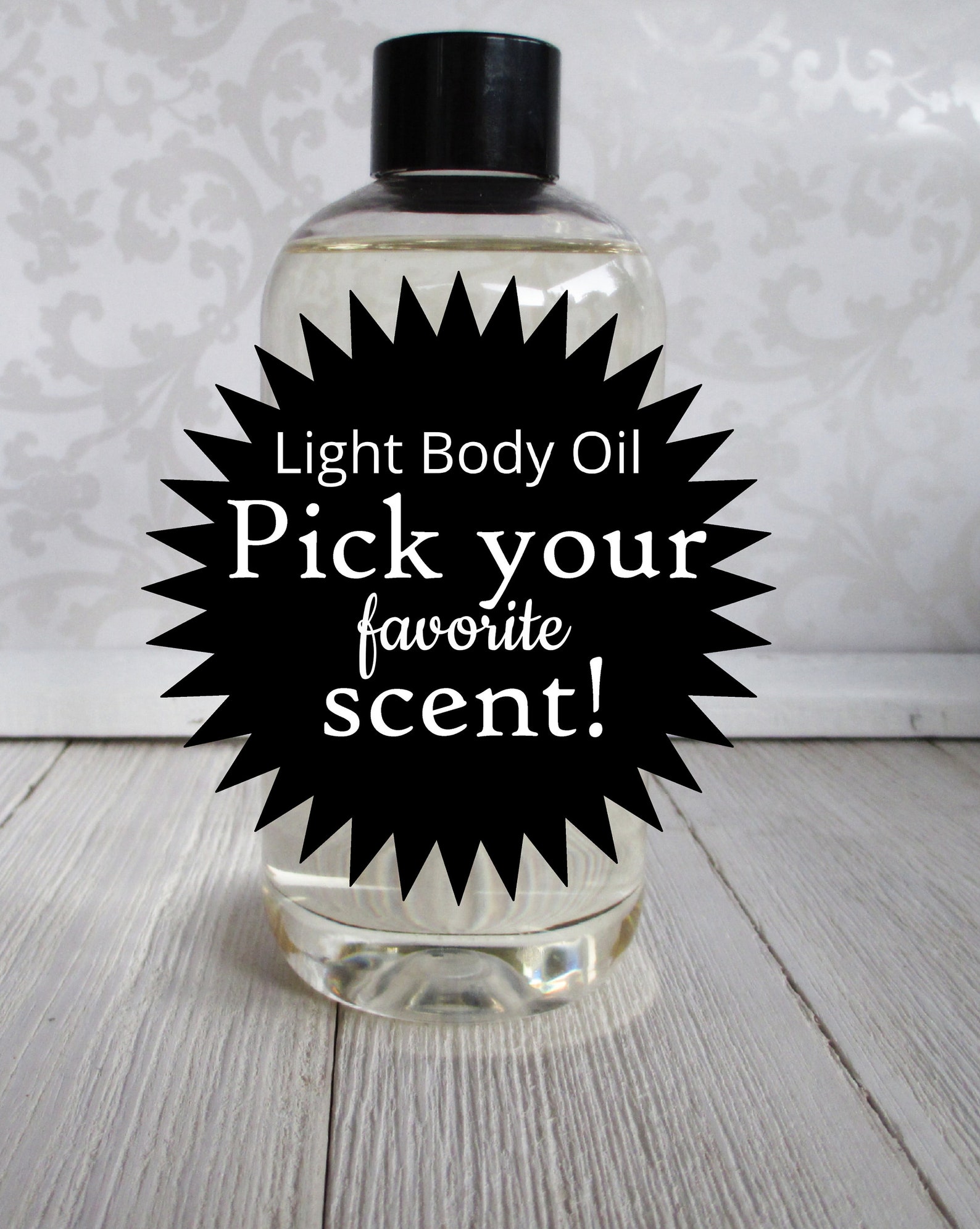 Pick your Scent Light Body Oil 8oz Soothing Skin Loving Oil Etsy