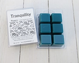 Tranquility Melts, Choice of size, Strongly fragranced wax tarts, fresh clean fragrance, spa scent for home, aromatherapy fragrance for home