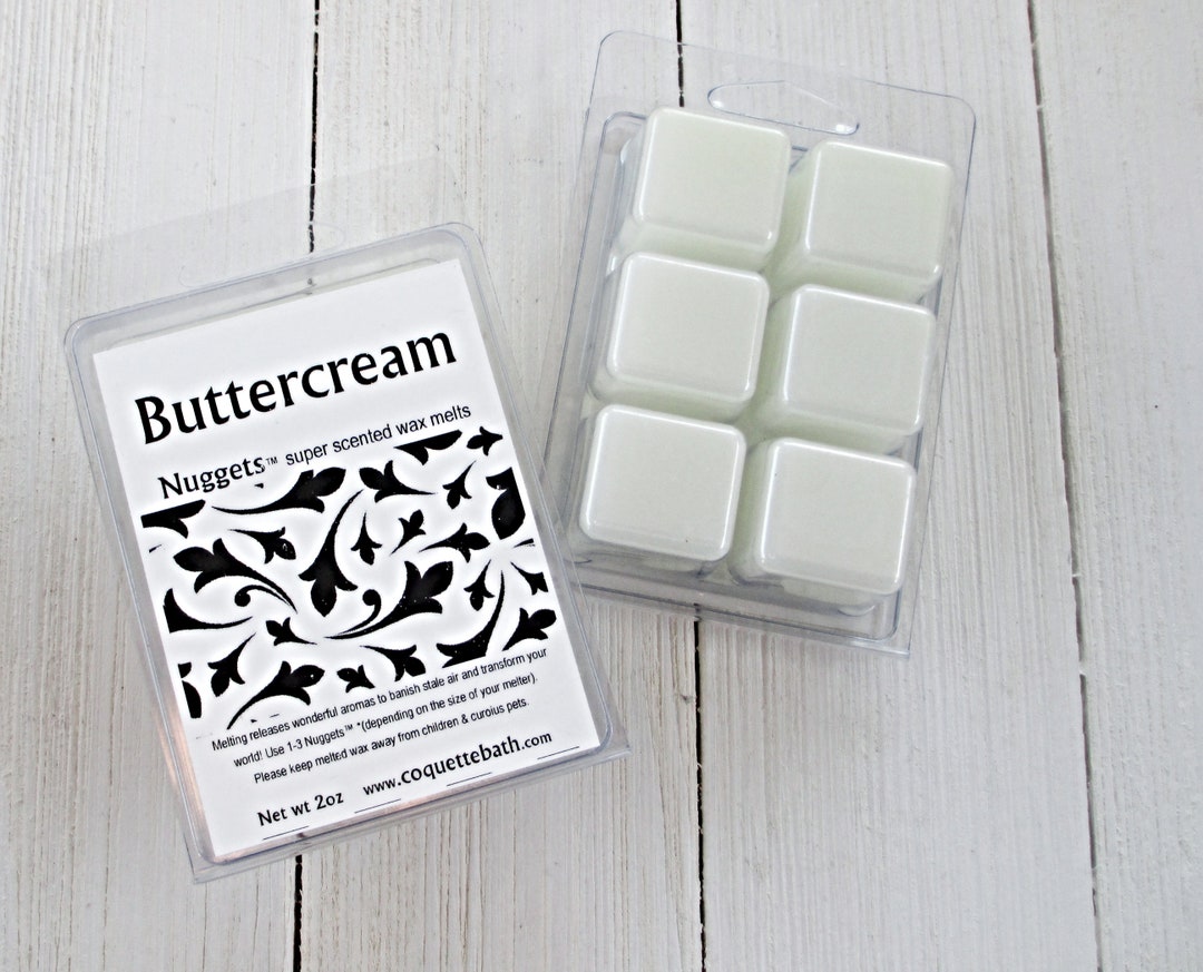 Buttercream Wax Melts, Strong Paraffin Wax Tarts, No Burn Home Scent