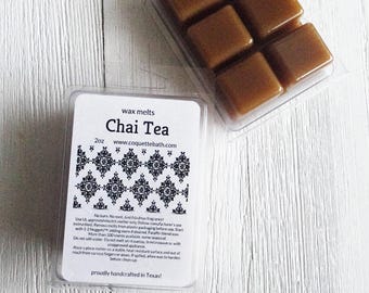 Chai Tea wax melts, Choice of size, Strong fragrance wax tarts, rich warm spicy fragrance, cozy home scent, perfect gift idea, too