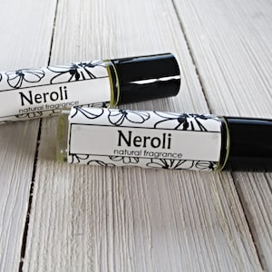 Neroli perfume, choice of 1/3oz roll on or 4oz spray, classic sweet floral, concentrated formula, orange blossom image 1