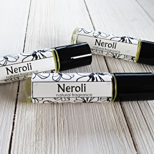 Neroli perfume, choice of 1/3oz roll on or 4oz spray, classic sweet floral, concentrated formula, orange blossom image 5