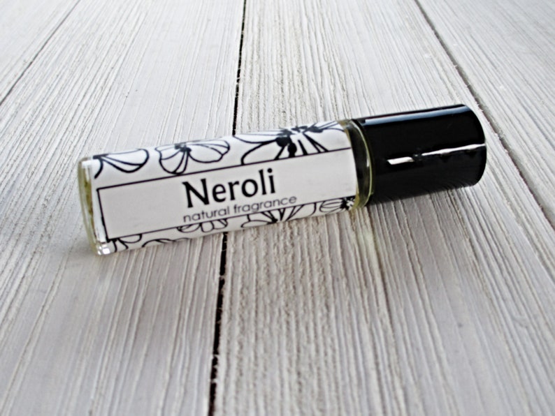 Neroli perfume, choice of 1/3oz roll on or 4oz spray, classic sweet floral, concentrated formula, orange blossom image 4