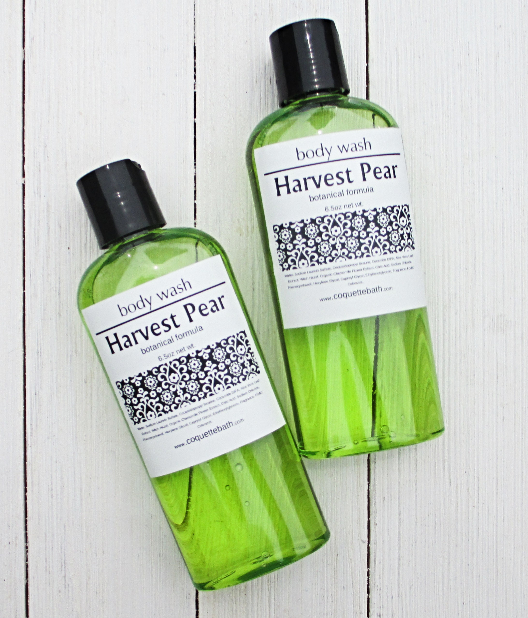 Harvest Pear Body Wash, 6.5oz bottle or Combo set, Gentle Body Wash, classic fruity fragrance, cleansing bath body gel, fruity bath bubbles