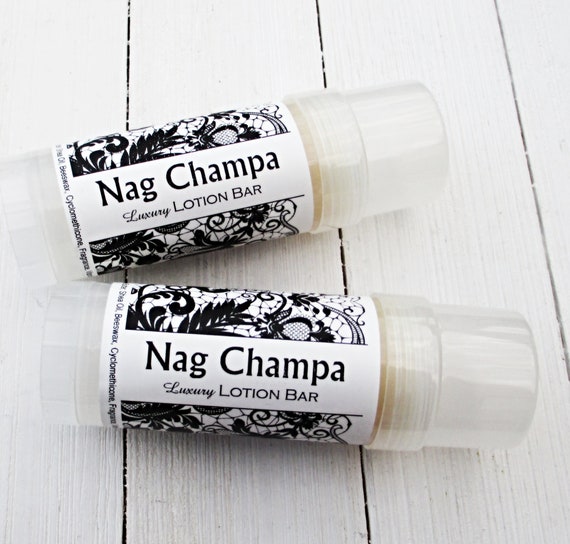 Nag Champa Lotion Bar, Shea and Cocoa Butter Solid Lotion Stick, Lotion  Bar, Plumeria Musk Spice Scent, Intense Moisturizing Formula, Travel 
