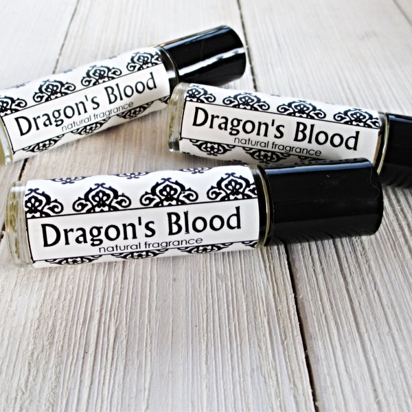 Dragon's Blood fragrance, Your choice of 1/3oz roller ball or 4oz spray, warm woodsy fragrance, concentrated formula, classic fragrance